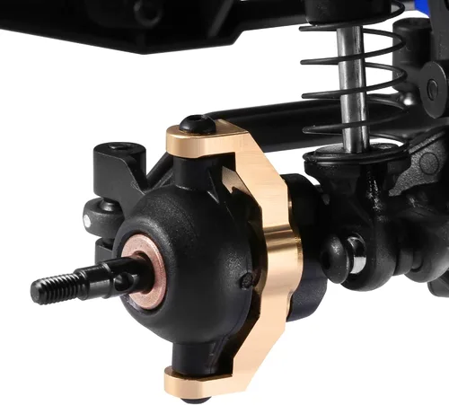 Miniatura 4 de Bloques de rueda de latón C-hubs para 1/18 RC Crawler TRX4M piezas de actualización total de 0.32 onzas contrapeso frontal, 2 piezas