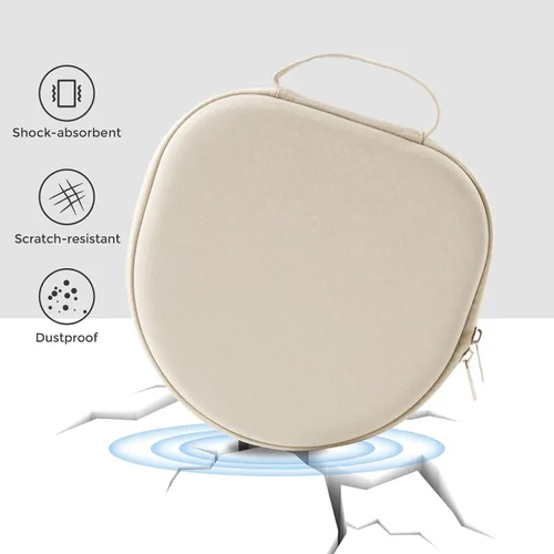 Miniatura 5 de ProCase Estuche Rígido para AirPods Max, Estuche de Viaje Portátil para Auriculares con Cubierta de Silicona para Almohadillas y Bolsillo de Malla