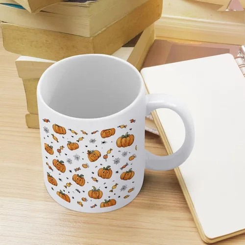 Miniatura 8 de Taza de cerámica de calabaza con telarañas, taza de viaje para papá, regalo único para el día del padre, marido, hombres, él