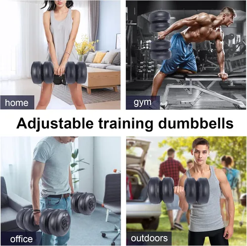 Miniatura 4 de Water Filled Dumbbells Set - Water Filled Weights - Portable Travel Weights - Adjustable Dumbbells