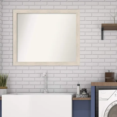 Miniatura 517 de Amanti Art Espejo personalizado, espejo estrecho de baño de oro blanco, espejo de pared o espejo de tocador de baño sobre el fregadero