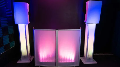 Miniatura 9 de Rockville RSC128W Cubierta Blanca de 12" para Altavoz PA DJ, Tela Elástica de Spandex, Resistente al Fuego, Protección contra el Polvo, Se Ajusta a