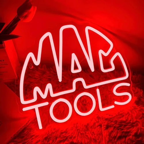 Miniatura 2 de MAC and Tools - Letrero de neón, luces LED de neón regulables, luz LED alimentada por USB para decoración de garaje, arte de pared de taller