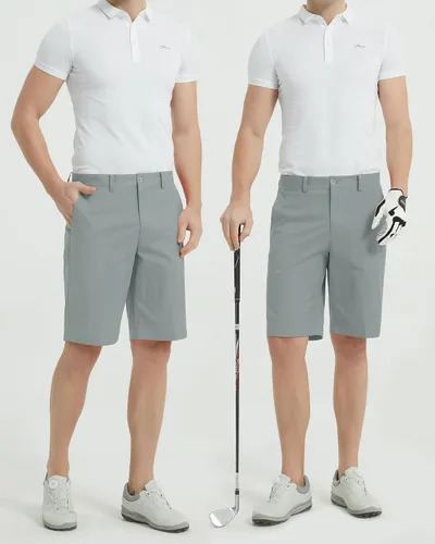 Miniatura 6 de Lesmart Pantalones cortos de golf para hombre, elásticos, de secado rápido, ajuste relajado, con rendimiento técnico