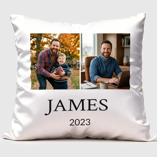 Miniatura 16 de ArtPix 3D Funda de almohada con fotos personalizada, funda de cojín personalizada con cualquier impresión de imagen, gran regalo para padre, papá
