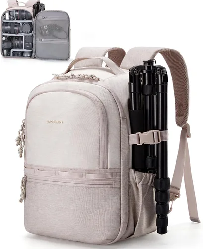 BAGSMART Mochila para cámara, DSLR SLR SLR - Bolsas para cámara pequeña para fotógrafos compatibles con Sony Canon Nikon, correa para el hombro,