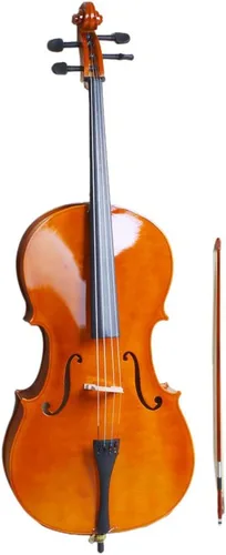 Kit de violonchelo de tamaño completo, instrumento acústico para violonchelo para adultos, estudiantes, principiantes, juego completo de violonchelo