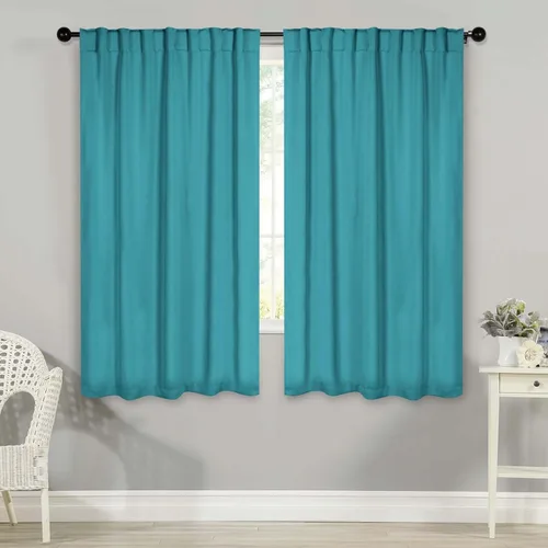 Miniatura 23 de BLUENILEMILLS Paneles de cortinas opacas para oscurecer la habitación con bolsillo para barra/pestañas traseras, cortinas perfectas para ventanas