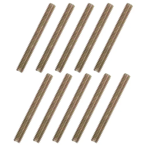 Miniatura 11 de uxcell 8 piezas de zinc de color totalmente roscado varilla 1/4"-20, 2" longitud, tornillo de rosca de acero al carbono para montaje de muebles