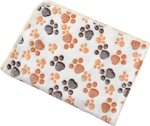 Miniatura 10 de DOOVID Manta para mascotas, suave y esponjosa de forro polar para mascotas, manta de franela para perros y gatos, manta para mascotas con estampado