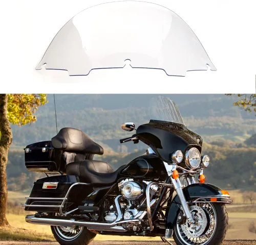 Miniatura 5 de Parabrisas transparente de 13 pulgadas para Harley Davidson Touring Street/Electra Glide/Tri Glide de 1996-2013 Claro
