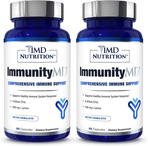 Miniatura 9 de 1MD Nutrition ImmunityMD - Probiótico para la salud inmunológica Potentes cepas probióticas seleccionadas por médicos con prebiótico - Promueve