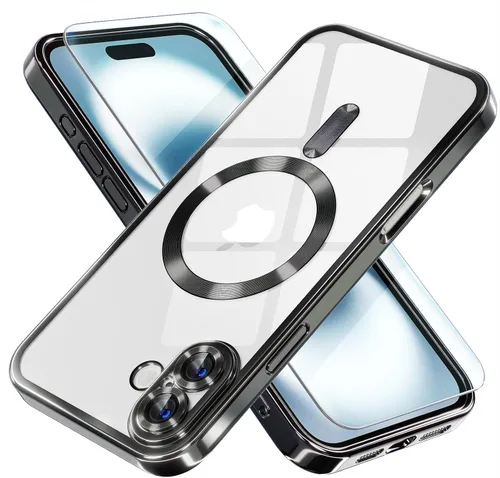 Miniatura 93 de Misea Funda magnética para iPhone 14 compatible con MagSafe [nunca amarillenta] [protección contra caídas de grado militar] protector completo