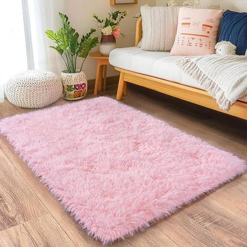 Miniatura 117 de Alfombras de Pasillo para Dormitorio 2x6 pies Alfombras de Pasillo para Pasillos Antideslizantes Suaves de Pelo Largo Alfombra de Cabecera, Alfombra