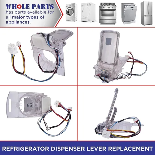 Miniatura 5 de Palanca dispensadora de agua y hielo para puerta de refrigerador Whole Parts DA97-08519A, repuesto y compatible con algunos refrigeradores Samsung