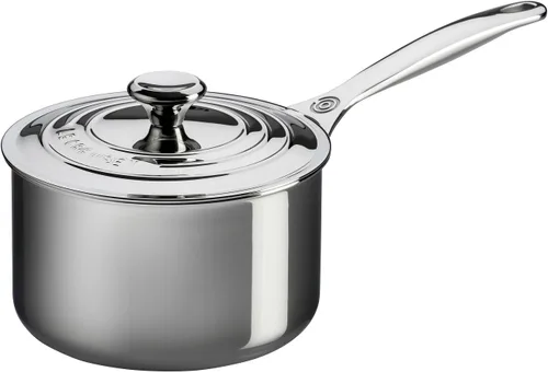 Miniatura 4 de Le Creuset Cacerola de acero inoxidable de tres capas de 2 cuartos de galón