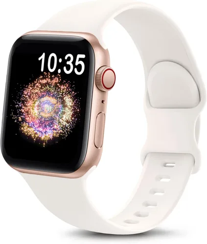 Miniatura 20 de TreasureMax - Correa deportiva compatible con Apple Watch de 38, 40, 41, 42, 44, 45, 46 y 49 mm, correa de silicona suave compatible con Apple Watch