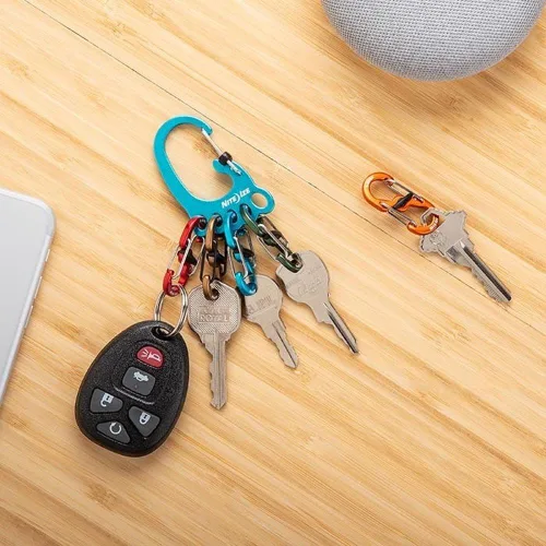 Miniatura 20 de Nite Ize Bigfoot Locker KeyRack - Soporte de acero inoxidable para coche, casa y otras llaves - Mosquetón con S-Biners - Capacidad para 15 llaves a
