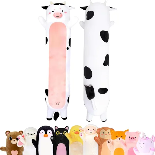 Miniatura 17 de Almohada de cuerpo de cordero de peluche Cuddle Paws para niños Almohada larga de peluche para abrazar Juguete suave para abrazar Regalo