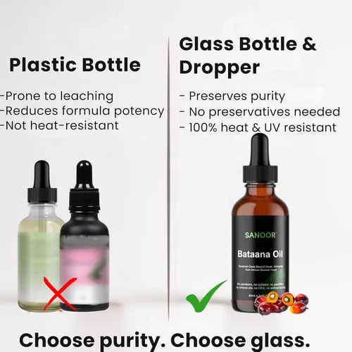 Miniatura 3 de SANOOR Aceite de batana africana, 100% puro y prensado en frío, fórmula orgánica de oasis de sabana para el cuidado del cabello, cuidado de la piel