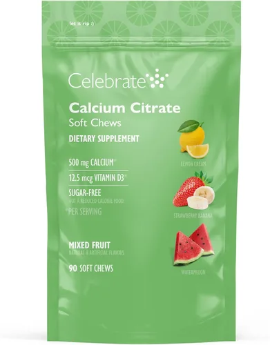 Miniatura 8 de Celebrate Vitamins Bariatric - Masticables suaves de citrato de calcio de 500 mg con 500 UI de vitamina D3 – Esencial para pacientes con bypass