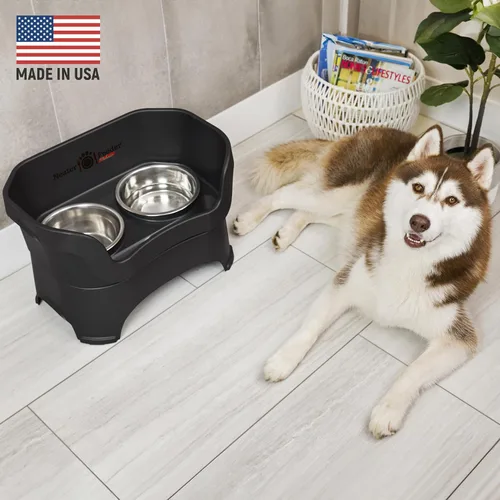 Miniatura 2 de Neater Pet Brands Neater Feeder Deluxe Cuencos para perros a prueba de derrames elevados para perros grandes de más de 40 libras, fabricado en EE.