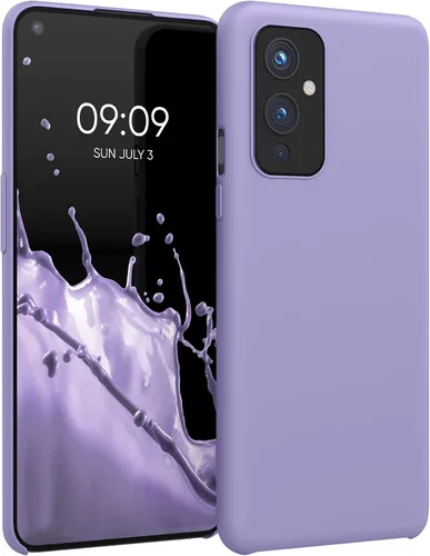 Miniatura 12 de kwmobile Funda compatible con OnePlus 9 (versión EU/NA) - Funda de silicona TPU con acabado suave - Rosa neón