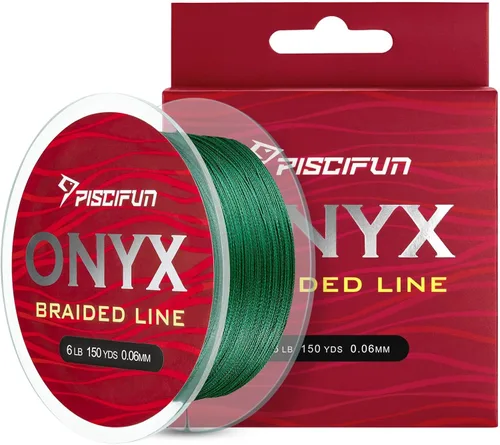 Miniatura 17 de Piscifun Línea de Pesca Trenzada Onyx, Superlínea Trenzada Resistente a la Abrasión, Cero Estiramiento Súper Fuerte, Baja Memoria, Líneas de Pesca