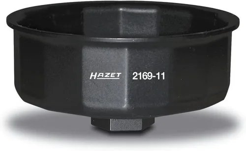 Miniatura 7 de Hazet 2169-7 Llave de filtro de aceite de perfil cuadrado hueco de 14 puntos, 0.492 in, multicolor