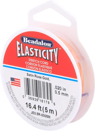 Miniatura 33 de Beadalon Elasticity - Cordón elástico (0,8 mm, 5 m), transparente