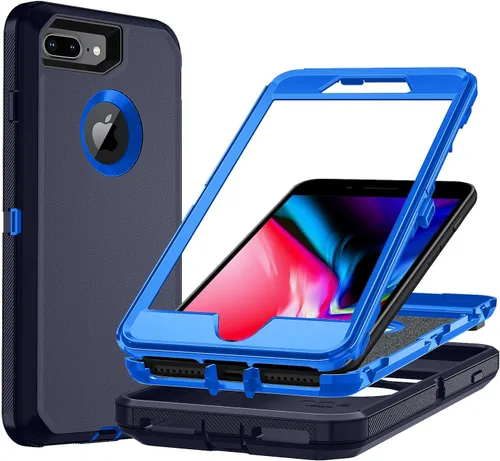 Miniatura 12 de Funda para iPhone X/i Phone Xs, 3 capas duradera funda de teléfono resistente protección para teléfono, a prueba de golpes a prueba de caídas a Negro