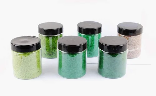 Miniatura 3 de NWFashion 6 unidades de 4.2 fl oz de césped estático para aderezo de flocado de árboles de flocado para jardín de hadas, accesorios en miniatura