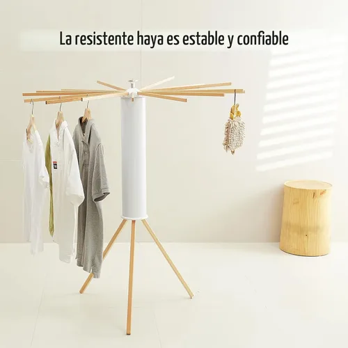 Miniatura 4 de JOOM Trípode de Secado de Ropa, Perchero Portátil y Plegable para Ahorro de Espacio, Perchero de Secado de Ropa para Lavandería - Perchero de Ropa