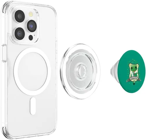 Miniatura 4 de Harry Potter Acuarela Slytherin Crest PopSockets MagSafe PopGrip para iPhone