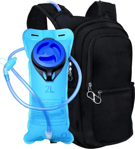 Miniatura 9 de SoJourner Bags, Rave Hydration Pack - Bolsa de agua de 2L incluida, para festivales, raves, senderismo, ciclismo, fiestas, escalada, carrera y más