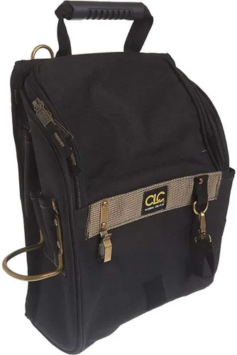 CLC Custom Leathercraft 1509 - Bolsa de herramientas para electricistas profesionales con cremallera, 21 bolsillos, color negro
