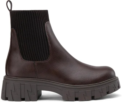 Miniatura 7 de Jeossy Botines 9610 para mujer, con plataforma Chelsea, tacón grueso, suela elástica