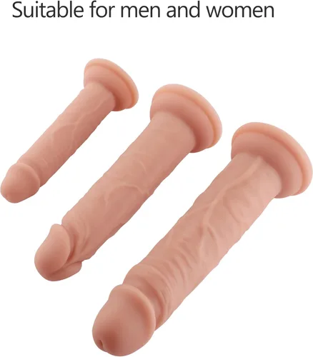 Miniatura 4 de Juegos de entrenamiento de enchufe anal, consolador anal de silicona de 3 tamaños con fuerte ventosa para hombres, juguetes sexuales para mujeres