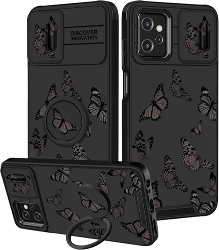 Miniatura 81 de Funermei Funda para Moto G Play 4G 2024 – Funda para teléfono para mujeres y niñas, diseño único de gato y libros, diseño único con funda