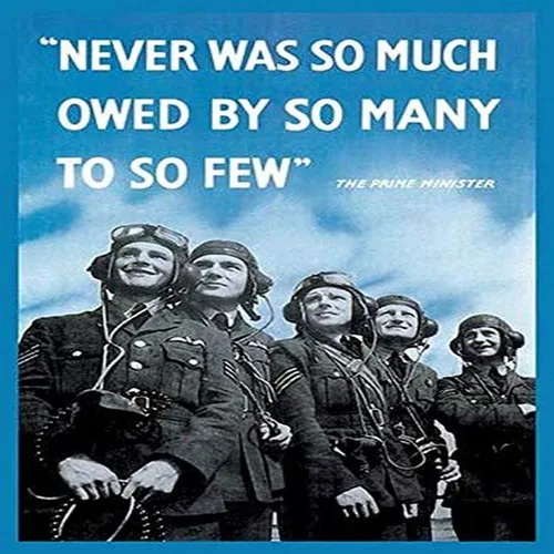 Nunca fue tan debido por tantos a tan pocos fue un discurso en tiempos de guerra pronunciado por el primer ministro británico Winston Churchill el