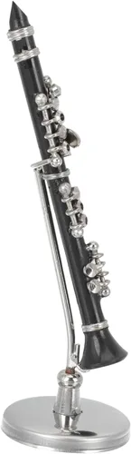 Vaguelly 2 juegos miniatura Clarinete Bajo Modelo Juguete Instrumento Musical Clarinete Miniatura Decoración del Hogar Accesorio