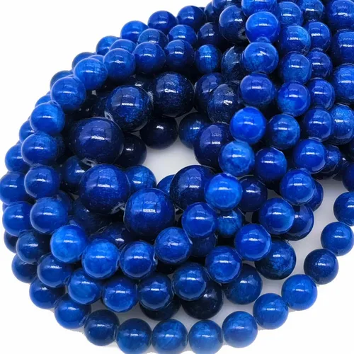 Miniatura 11 de Cuentas de ágata de pavo real natural de 0.236 in, cuentas redondas lisas de materiales de bricolaje, pulsera, collar, aretes, fabricación de joyas