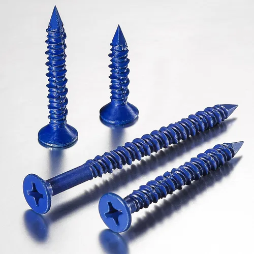 Miniatura 3 de WenSilon - Tornillo de anclaje de hormigón de cabeza plana para anclar a mampostería, bloques, ladrillo, estuco, 100 unidades, 1/4 x 2-1/4 pulgadas