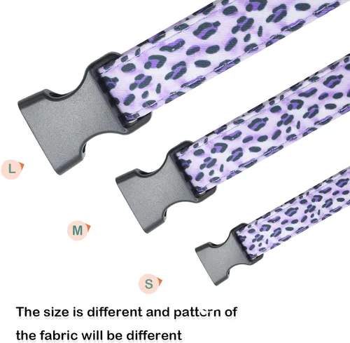 Miniatura 6 de Lindo collar de algodón para perro, patrones de flores, collares suaves y ajustables para cachorros, para hembras, perros pequeños, medianos