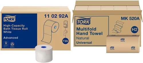 Miniatura 13 de Tork Rollo de papel higiénico de alta capacidad T26, avanzado, 2 capas, 36 x 1000 hojas, 110292A