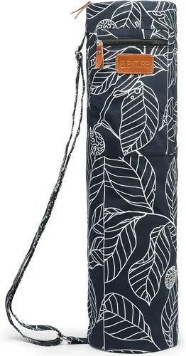 Bolsa de lona para esterilla de yoga con correa ajustable y bolsillos, bolsa de gimnasio de viaje con cierre completo para mujeres y hombres, se
