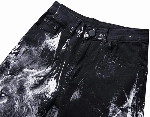 Miniatura 55 de Enrica Pantalones vaqueros estampados casuales para hombre