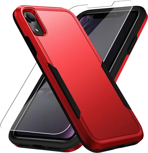 Miniatura 16 de Funda para iPhone 12 Pro Max, con protector de pantalla, [probada contra caídas de grado militar], resistente, resistente, a prueba de golpes