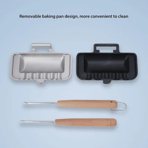 Miniatura 4 de Sartén para hornear sándwich de doble cara, sartén de doble cara, máquina de quesos a la parrilla, antiadherente, para desayunar