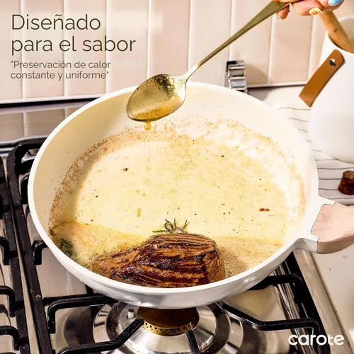 Miniatura 7 de CAROTE Juego de ollas y sartenes, juegos de utensilios de cocina antiadherentes, 21 piezas de utensilios de cocina de inducción, juego de cocina